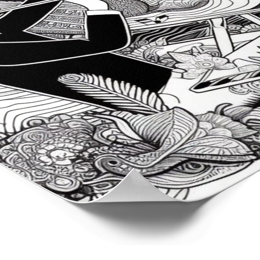 Farbenbuchgeschenke - Künstlermaler Poster (Ecke)