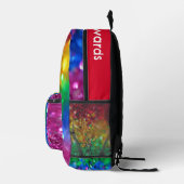 Farbenburgunder-Regenbogensequenz individuell eins Bedruckter Rucksack (Rechts)