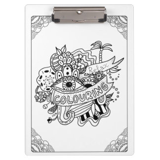 Färbend und entspannen Sie sich Klemmbrett