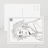 Färbende Postkarte | Locs (Vorne/Hinten)