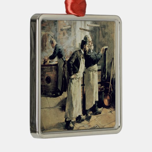 Färbende Werkstatt in den Gobelins, 19. Silbernes Ornament (Rechts)