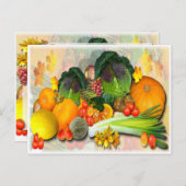 FARBENE AUTUMENVEGERABLES POSTKARTE (Vorne/Hinten)