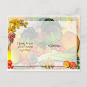 FARBENE AUTUMENVEGERABLES POSTKARTE (Rückseite)