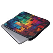 FARBENE HOLZBLÖCKE SEHEN AUS LAPTOPSCHUTZHÜLLE (Vorne Knopf)