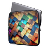 FARBENE HOLZBLÖCKE SEHEN AUS LAPTOPSCHUTZHÜLLE (Vorderseite Links)