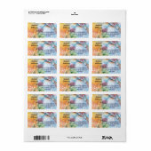 FARBENE HUMMINGBIRDS-ADRESSE ADRESSAUFKLEBER (Vorne)