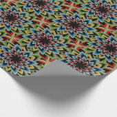 FARBENE SCHWIMMERBLUME GESCHENKPAPIER (Ecke)