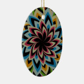 FARBENE SCHWIMMERBLUME KERAMIK ORNAMENT (Rechts)