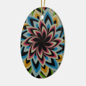 FARBENE SCHWIMMERBLUME KERAMIK ORNAMENT (Links)
