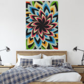 FARBENE SCHWIMMERBLUME LEINWANDDRUCK (Insitu (Schlafzimmer))