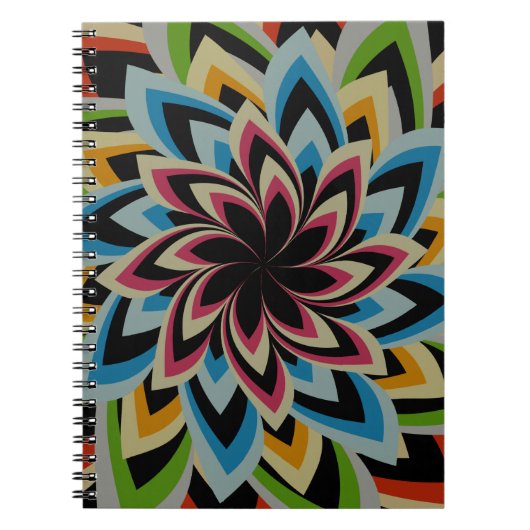 FARBENE SCHWIMMERBLUME NOTIZBLOCK (Vorderseite)