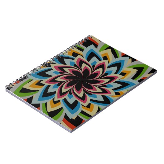 FARBENE SCHWIMMERBLUME NOTIZBLOCK (Linke Seite)