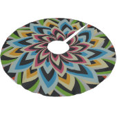 FARBENE SCHWIMMERBLUME POLYESTER WEIHNACHTSBAUMDECKE (Schrägansicht)