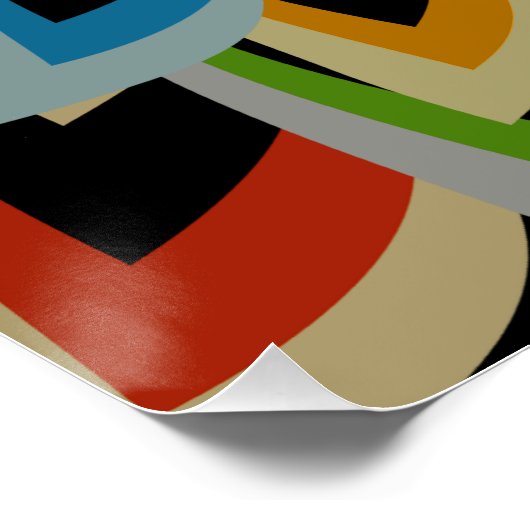 FARBENE SCHWIMMERBLUME POSTER (Ecke)