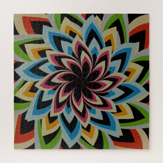 FARBENE SCHWIMMERBLUME PUZZLE (Vertikal)