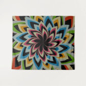 FARBENE SCHWIMMERBLUME WANDTEPPICH (Vorderseite (Horizontal))