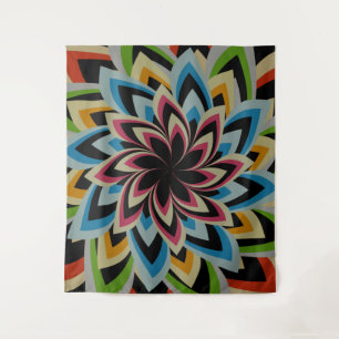 FARBENE SCHWIMMERBLUME WANDTEPPICH