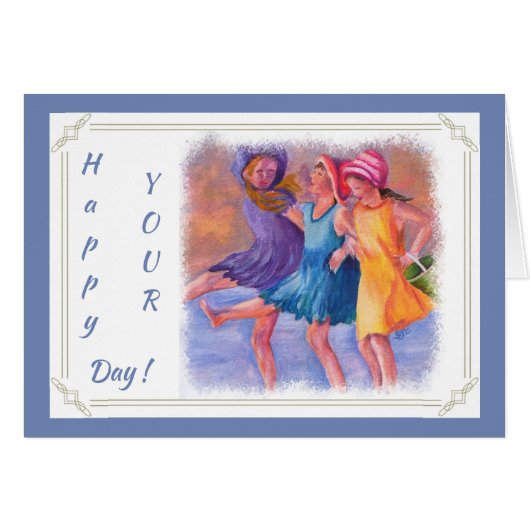 FARBENE STRANDMÄDCHEN (Vorderseite (Horizontal))