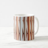 FARBENE STREIFEN UND SCHATTEN KAFFEETASSE (VorderseiteRechts)