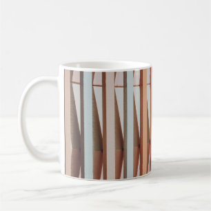 FARBENE STREIFEN UND SCHATTEN KAFFEETASSE