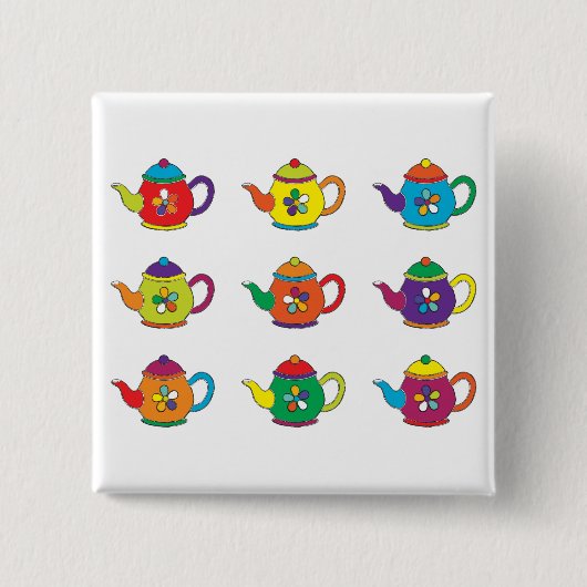 FARBENE TEAPOTS BUTTON (Vorderseite)