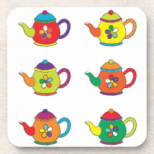 FARBENE TEAPOTS UNTERSETZER (Vorderseite)