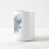 FARBENE VERZIERT GOLD MUSICAL CLEFT NOTE KAFFEETASSE (Mittel)