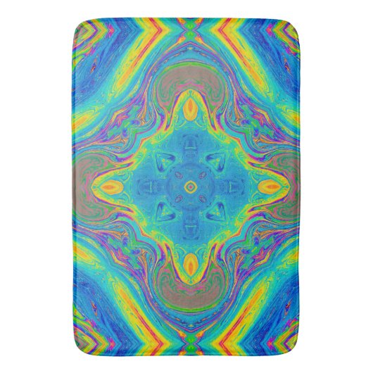 Farbeneinzigartig Abstrakt Badematte (Vorderseite Vertikal)