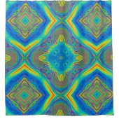 Farbeneinzigartig Abstrakt Duschvorhang (Vorderseite)