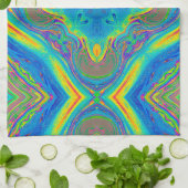 Farbeneinzigartig Abstrakt Geschirrtuch (Gefaltet)