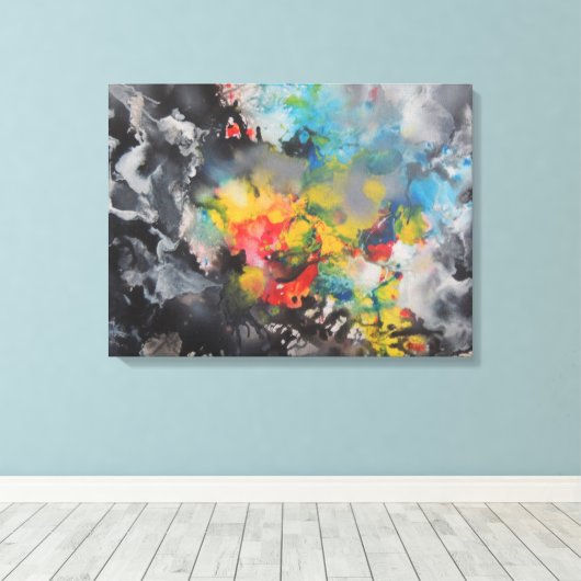 Farbenentwicklung Leinwanddruck (Insitu (Holzboden))