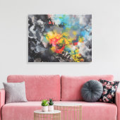 Farbenentwicklung Leinwanddruck (Insitu (Wohnzimmer))