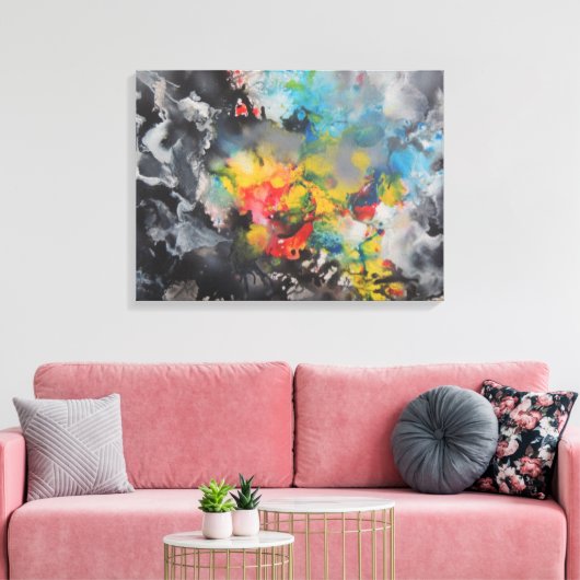 Farbenentwicklung Leinwanddruck (Insitu (Wohnzimmer))