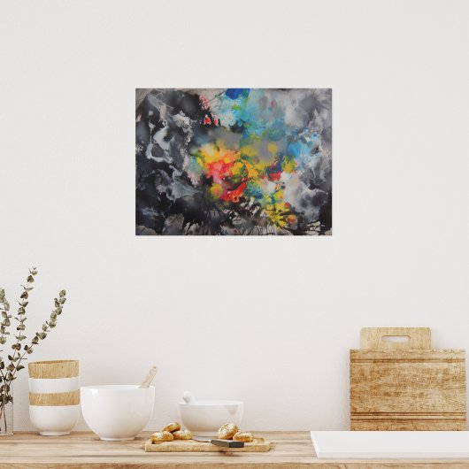 Farbenentwicklung Poster (Küche)