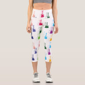 FARBENER GITARPATTER CAPRI LEGGINGS (Vorderseite)