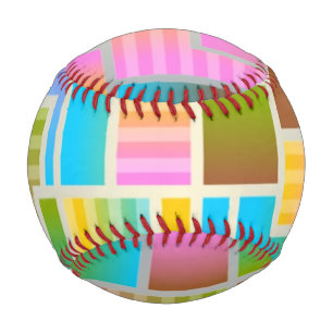 FARBENES ABSTRAKTES MUSTER BASEBALL