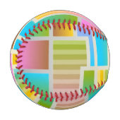 FARBENES ABSTRAKTES MUSTER BASEBALL (Vorderseite Links)