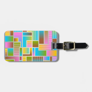 FARBENES ABSTRAKTES MUSTER GEPÄCKANHÄNGER