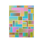 FARBENES ABSTRAKTES MUSTER NOTIZBLOCK (Rotiert)