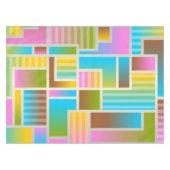 FARBENES ABSTRAKTES MUSTER TISCHDECKE (Vorderseite (Horizontal))