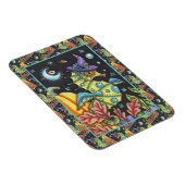 FARBENES FANTASY SEEPFERD, WITCH IM HALLOWEEN MEER MAGNET (Rechte Seite)