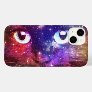 Farbenexplosion Galaxie Katze Case-Mate iPhone 14 Hülle