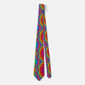 Farbenexplosion Schlips Krawatte (Vorderseite)
