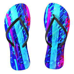 Farbenexplosionsmuster Badesandalen