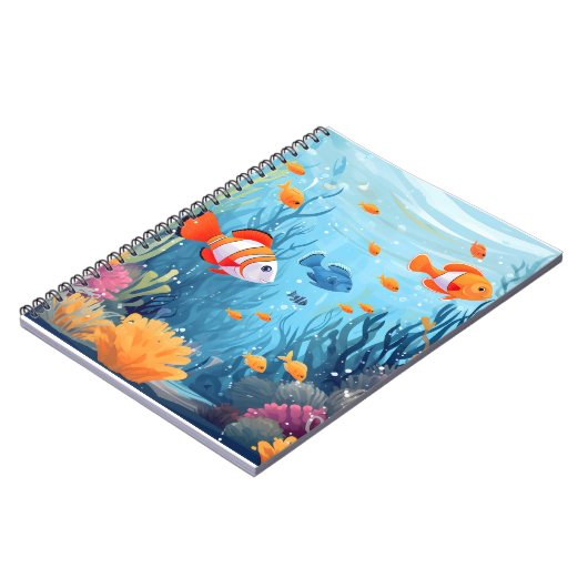 FARBENFANG SPIRALER NOTEBOOK. NOTIZBLOCK (Linke Seite)