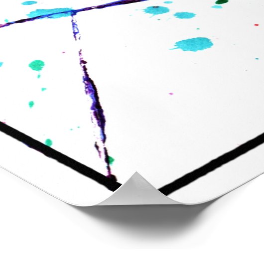 Farbenfarbe Poster (Ecke)