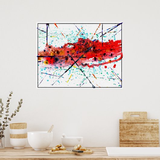 Farbenfarbe Poster (Küche)