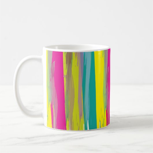 Farbenfarbene Grunge Textur Kaffeetasse (Links)
