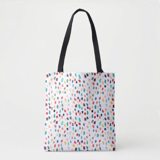 Farbenfarbene Pinselstriche nahtlos Muster Tasche (Vorderseite)