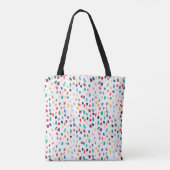 Farbenfarbene Pinselstriche nahtlos Muster Tasche (Rückseite)